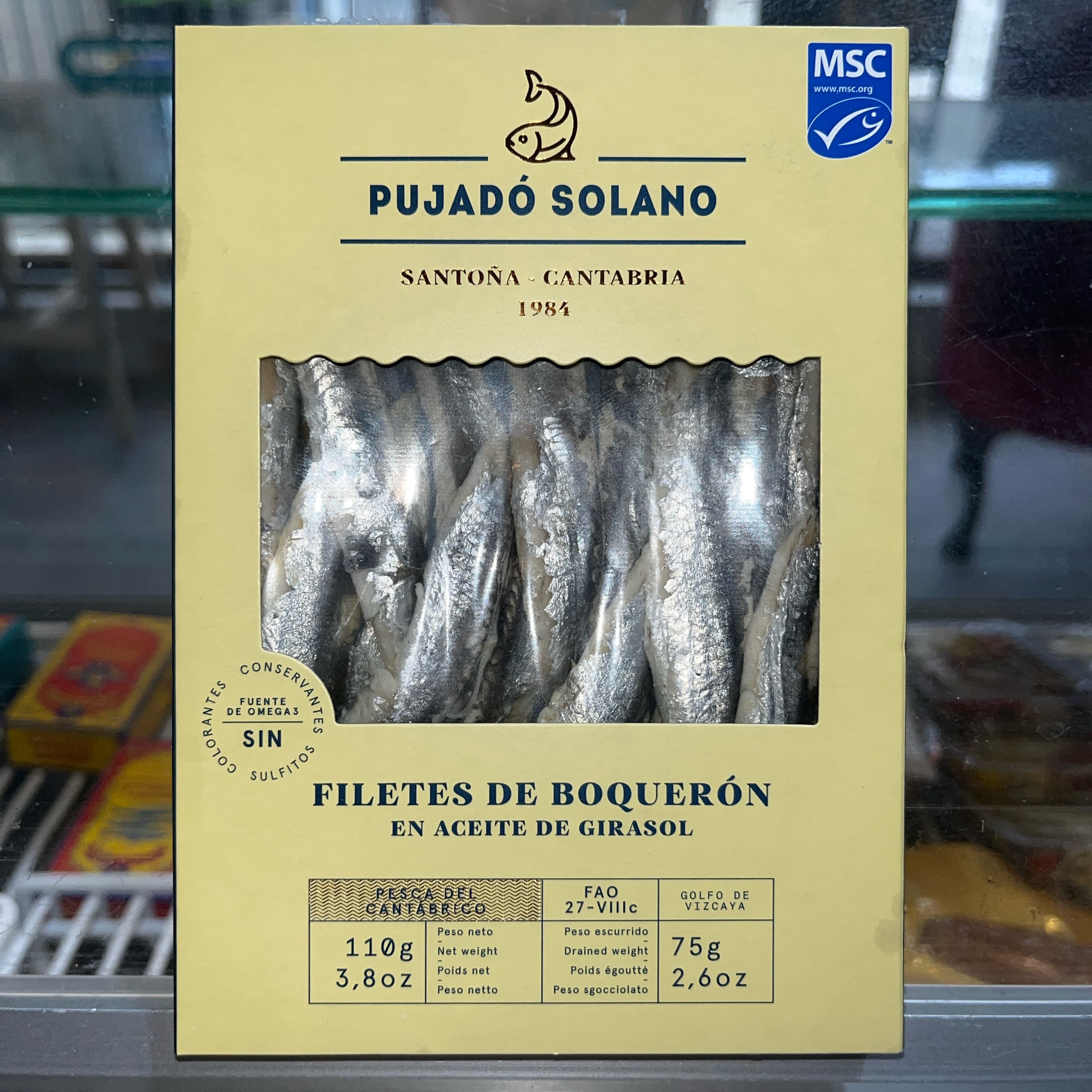 Cantabrian Boquerones Pujana Solano anchovies